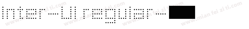 Inter-UI regular字体转换